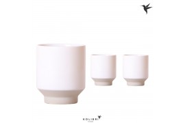 Keramische pot Kolibri home Harmony white