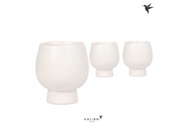 Keramische pot Kolibri Home Scandic pot white