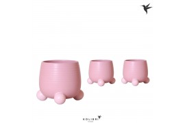 Keramische pot Kolibri Home Rolling pink