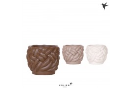 Keramische pot Kolibri Home Rope pot mix 9 cm