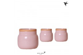 Keramische pot Kolibri Home Vintge bowl pink