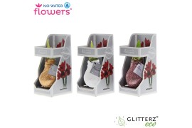 Hippeastrum gewaxt No Water Flowers Glitterz Charm mix in Gift Box